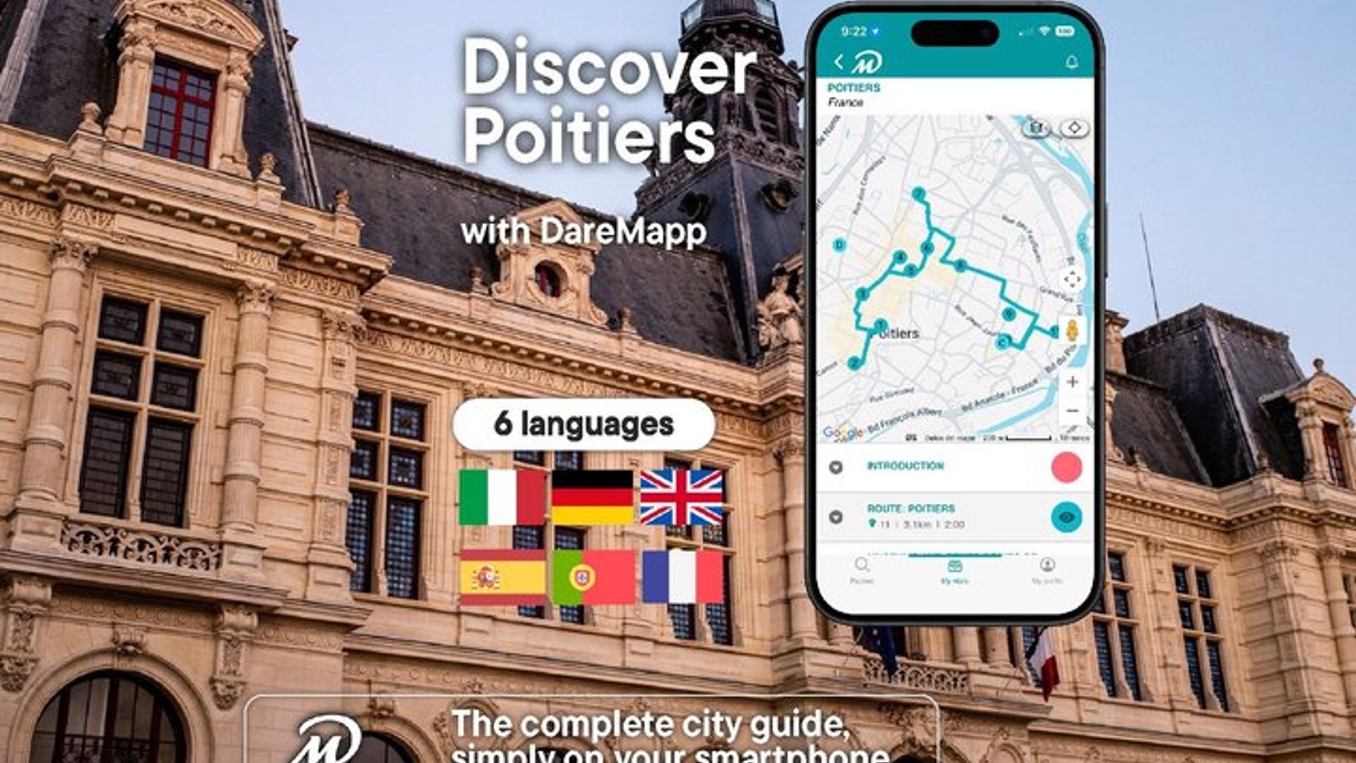 TOP Poitiers: Private Führung mit Ihrem Handy