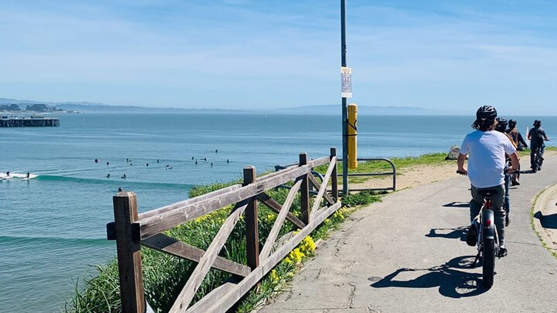 Visite guidée en vélo électrique de 2 heures à Santa Cruz pour petits groupes de vélos électriques