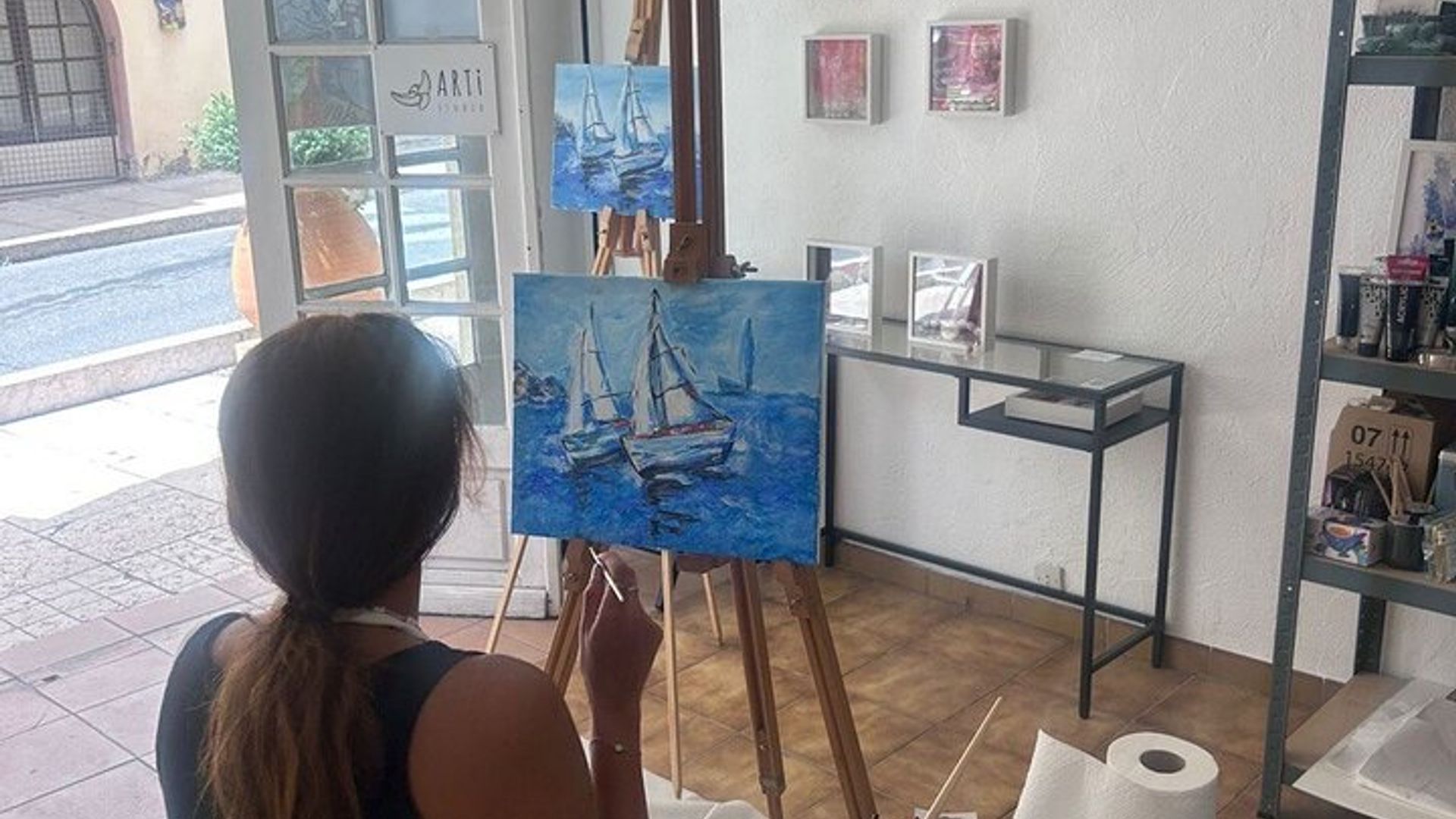 2 Hours Private Painting Activity in Vallauris Artist Studio