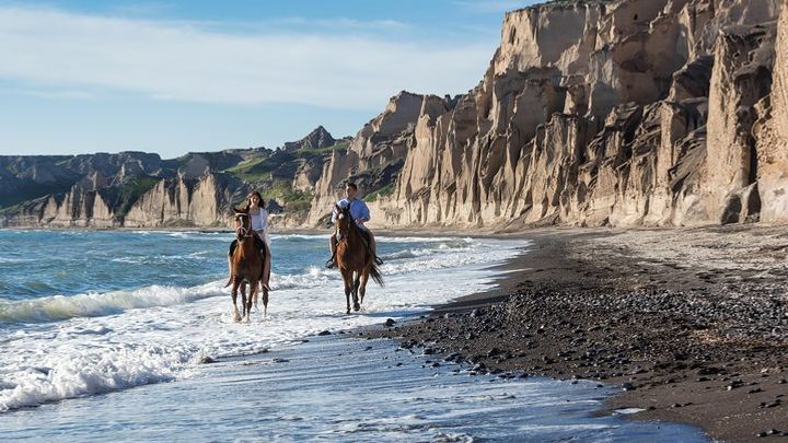 Santorini Small-Group Coast-to-Coast Horseback Riding