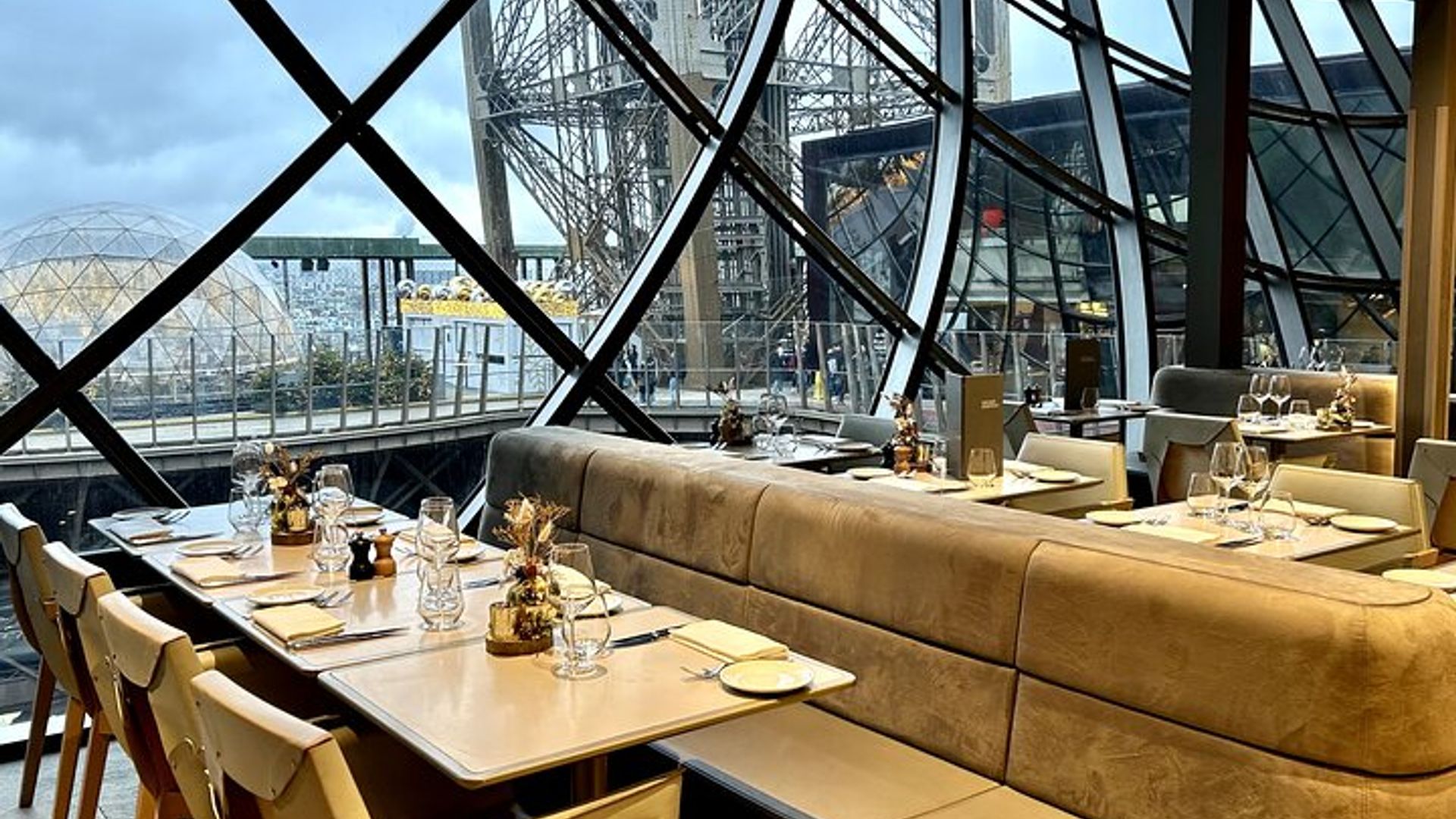 Paris Christmas Lunch at Eiffel Tower's Madame Brasserie