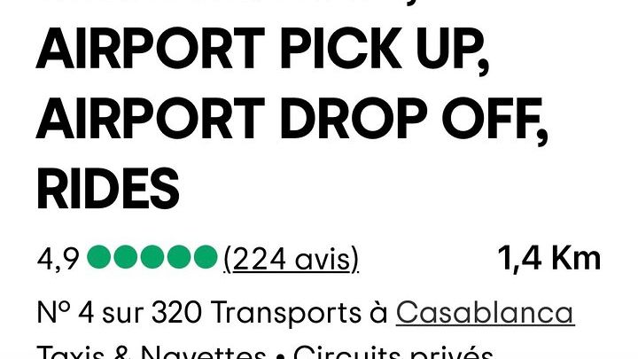 Casablanca Airport Pickup & Private Taxi Service in Morocco