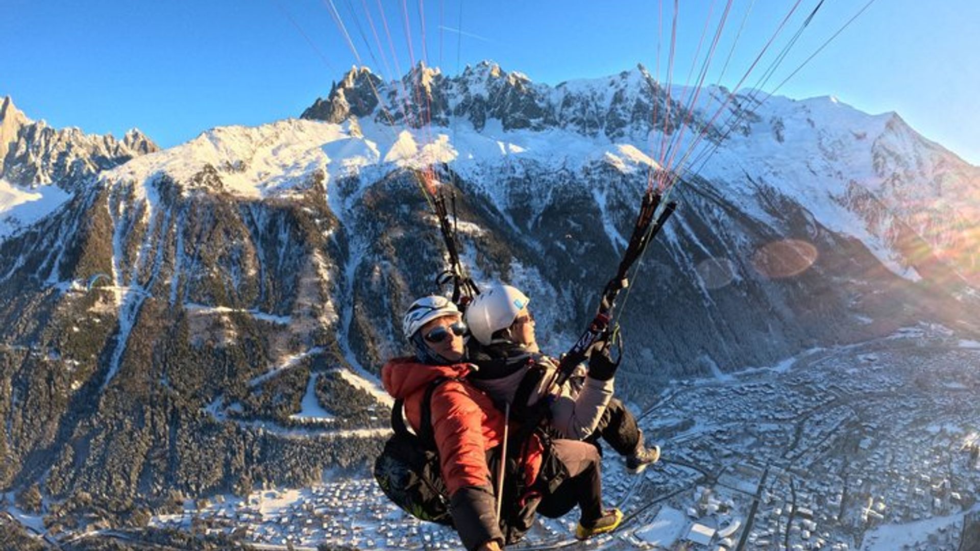 Vuelo en parapente biplaza en Chamonix