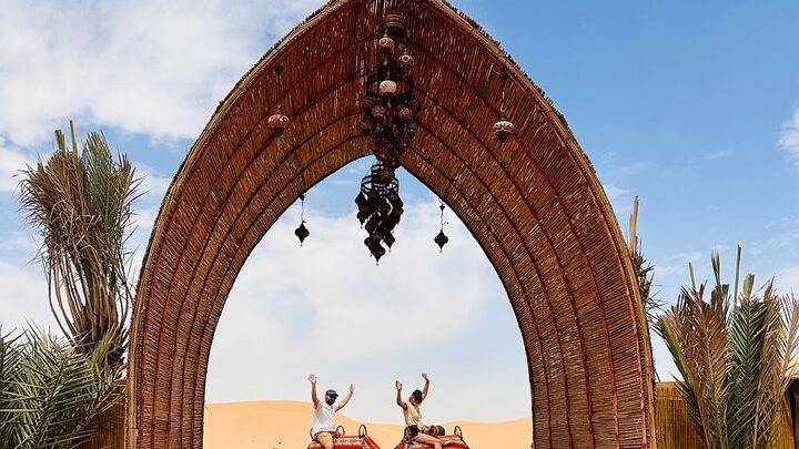 Abu Dhabi: Desert Safari with Sandboarding, Camel Ride & BBQ