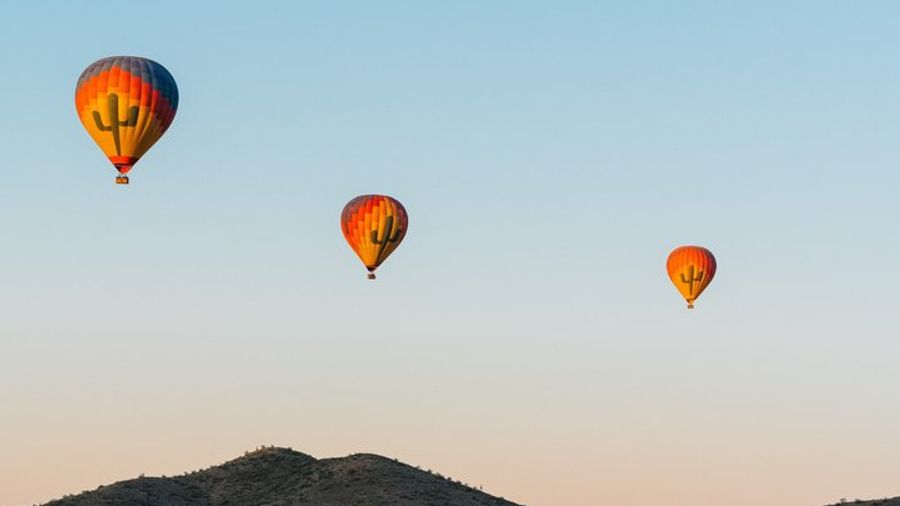 Phoenix Desert Sunset Hot Air Balloon Flight With Champagne