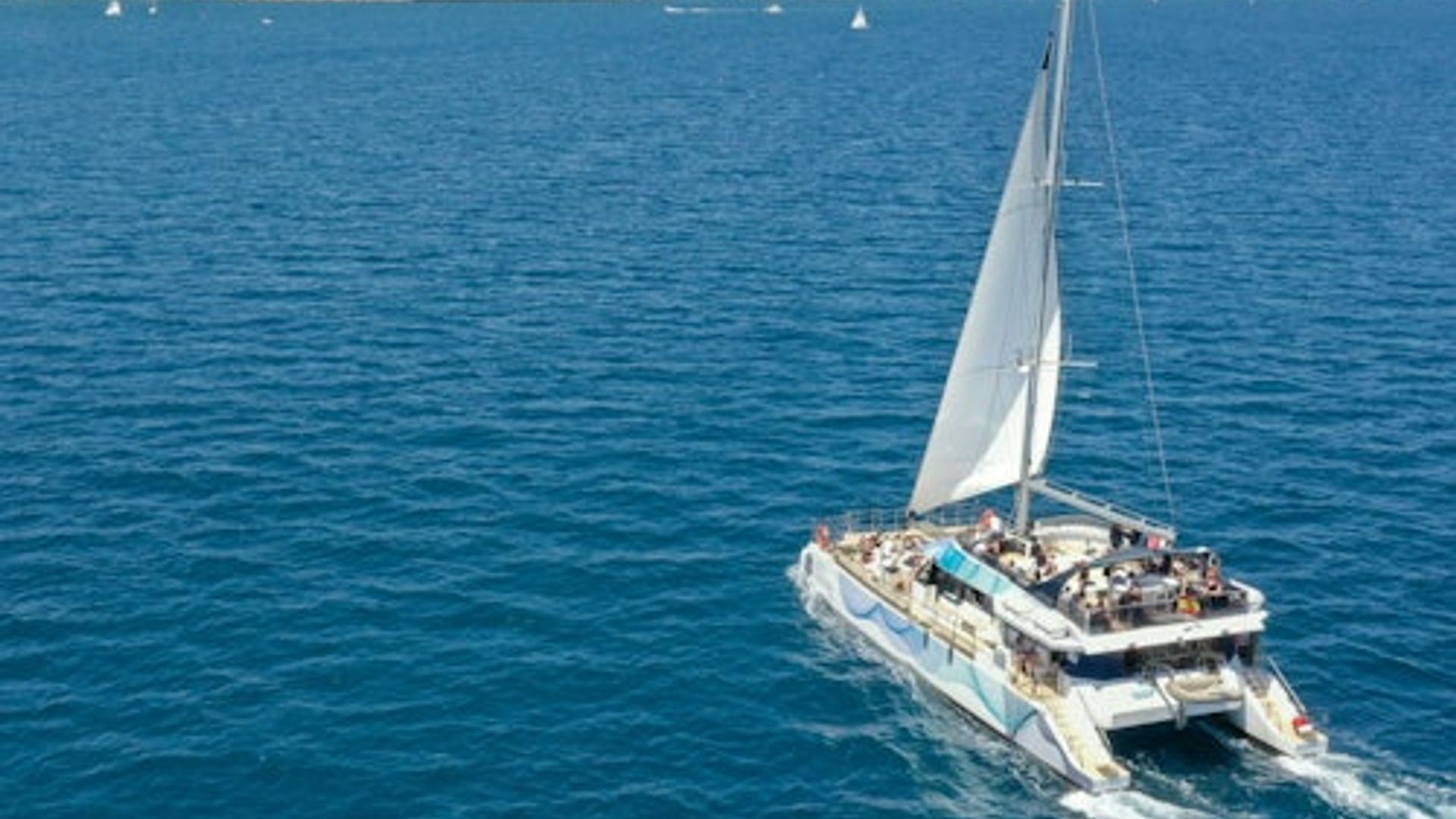 Barcelona: Eco Catamaran Sunset Cruise + Live Music