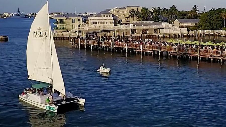 Small Group Key West Adult Sunset & Moët Sail & Amazing Cheeses