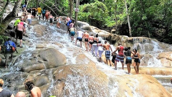 Blue Hole, Secret Falls, and Dunn's River Falls Combo Day-Trip