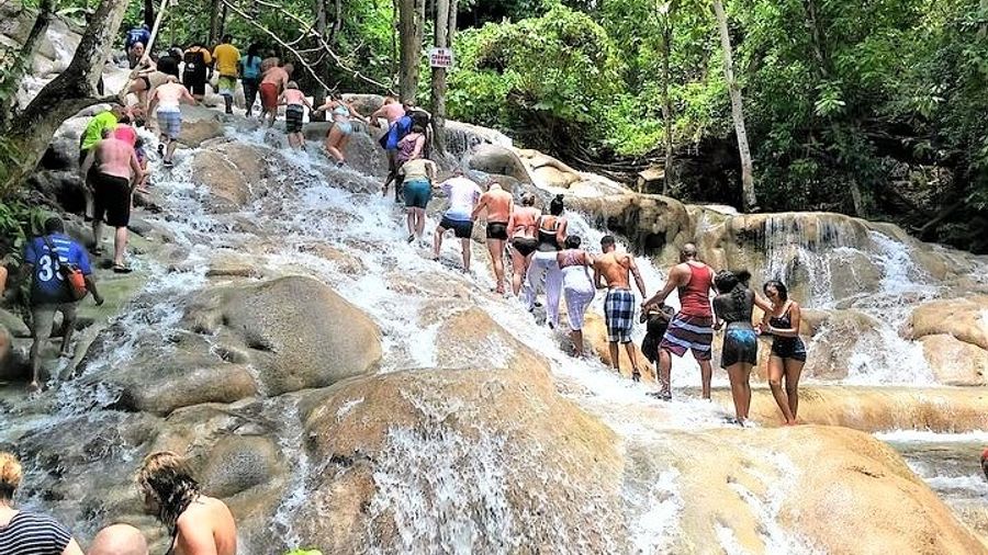 Blue Hole, Secret Falls, and Dunn's River Falls Combo Day-Trip