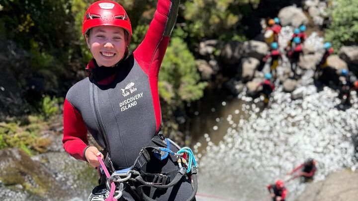 Canyoning Experience Level I Beginners in Ribeira das Cales