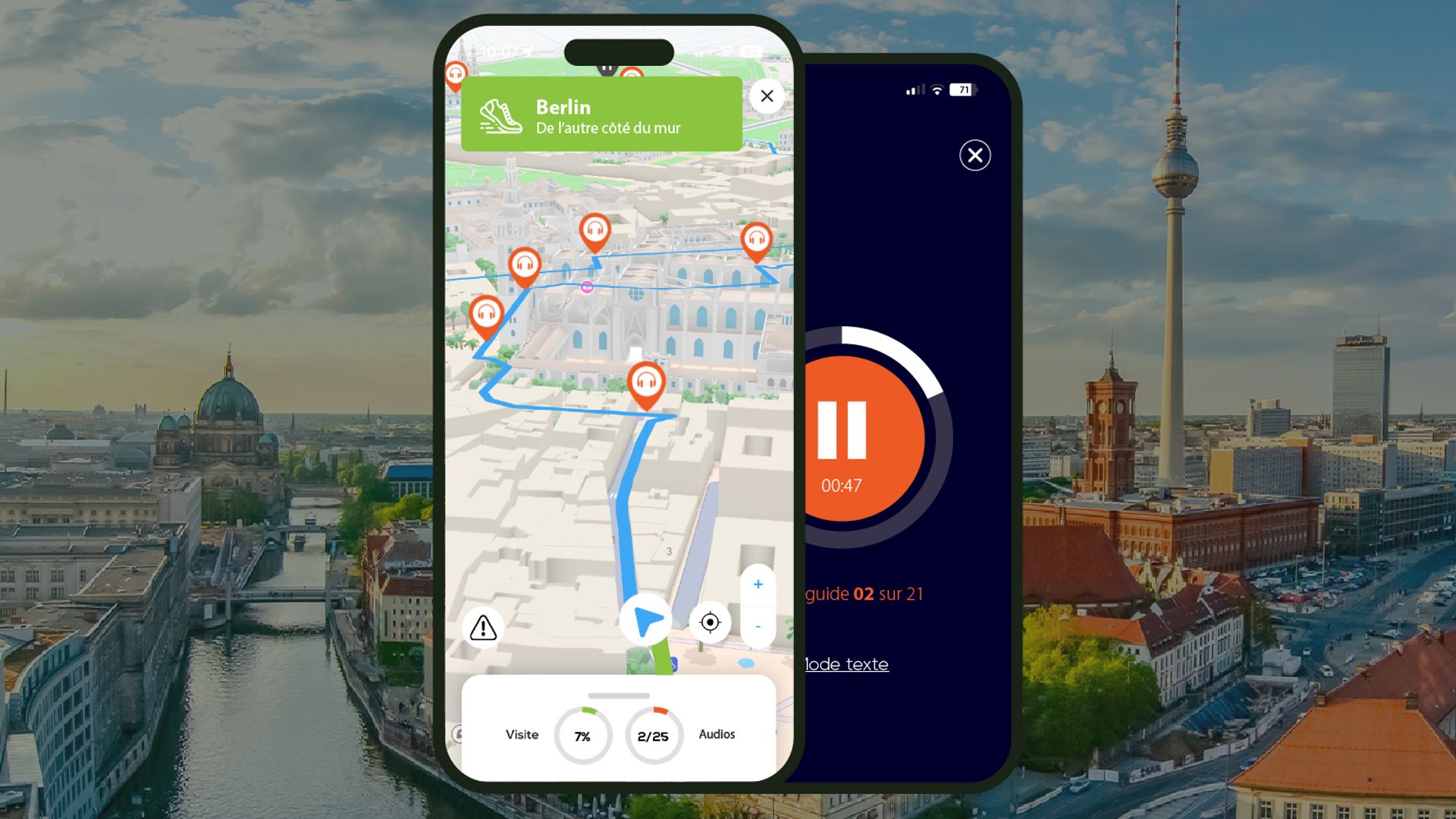 Berlin: Audio Guided Walking Tour (2:40 - 30 audio comments)