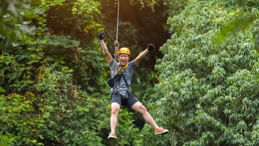 Bransons Best Zipline - Great Woodsman Canopy Tour