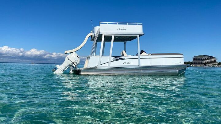 Destin Private Chartered Slide Pontoon Boat For Six