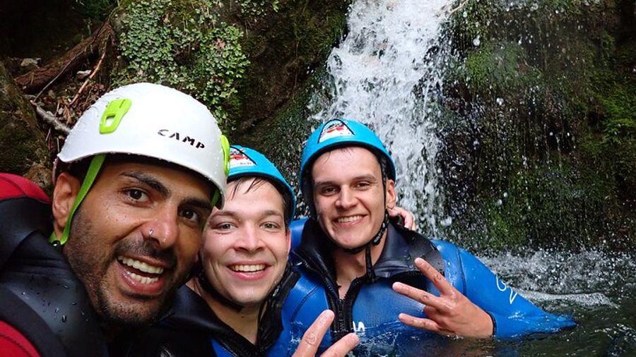 CANYONING in Susec from Bovec, Families welcome, photo service