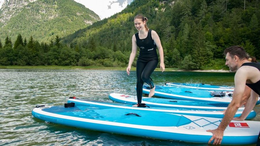 Lake Predil Stand-Up Paddle Boarding Tour from Bovec