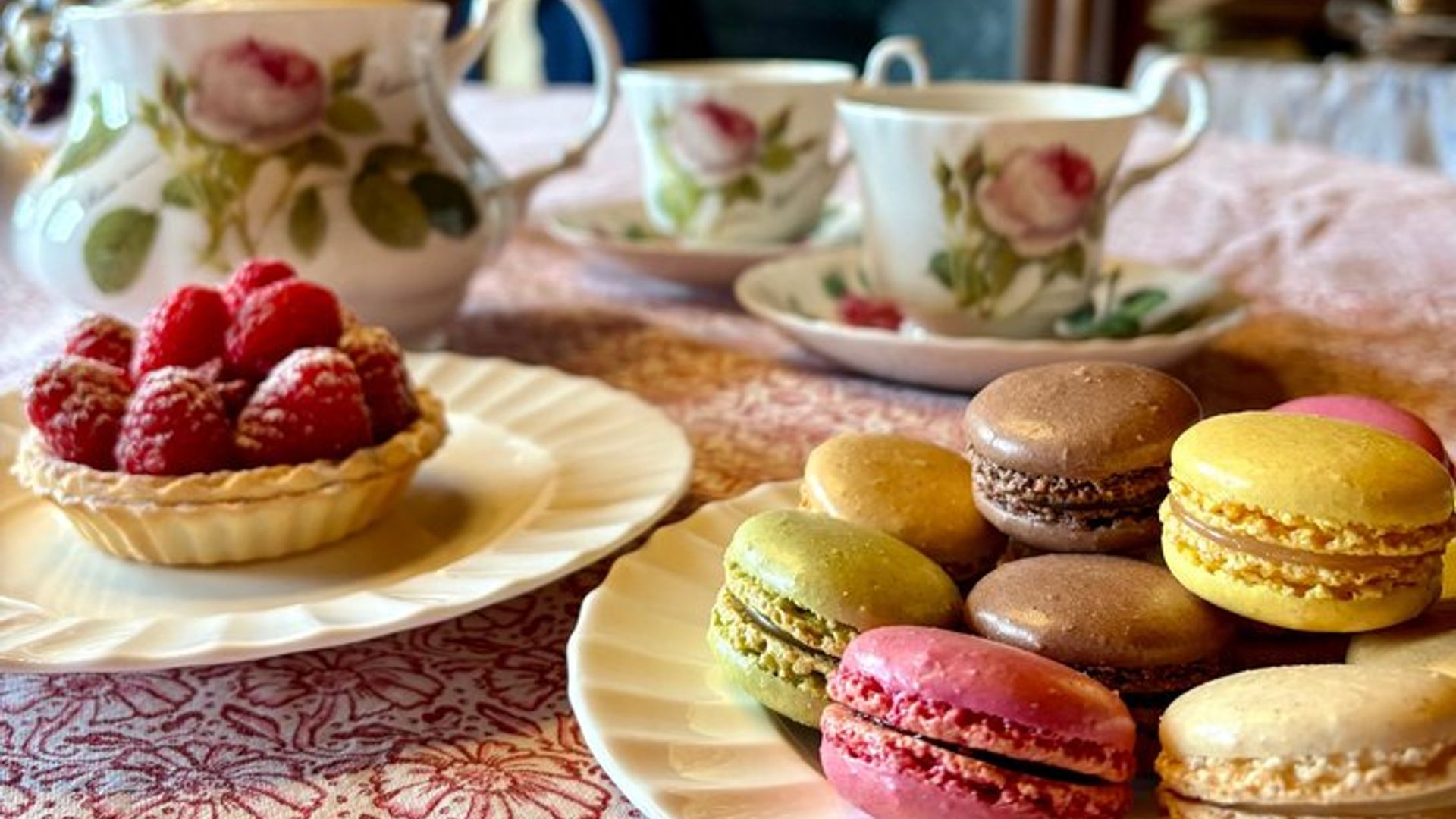 Loire Historisches Schloss Nachmittagstee und Dessert