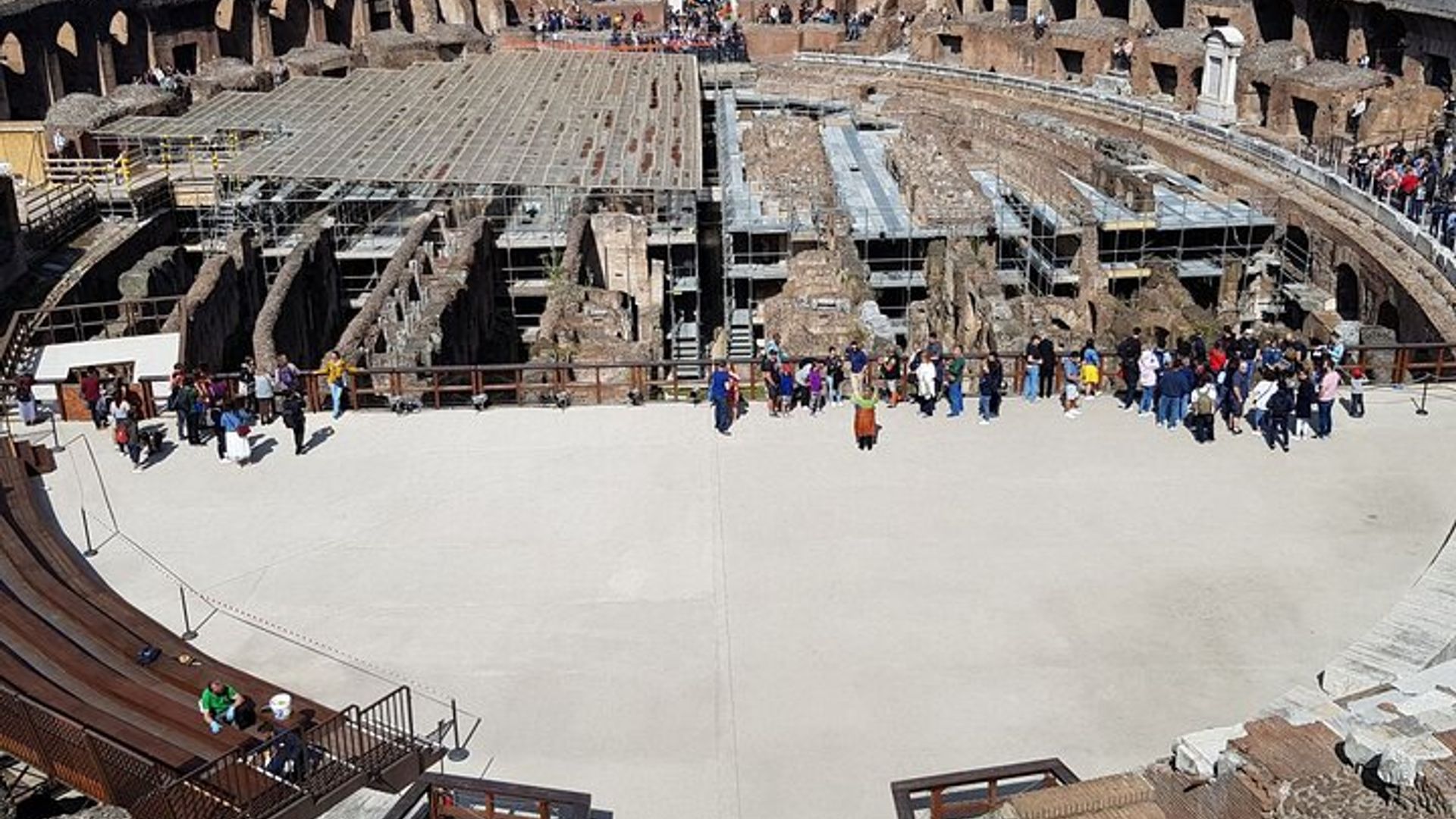 Rome Colosseum, Arena Floor, Roman Forum, and Palatine Hill