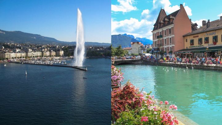 Annecy and Geneva city tour with cruise on Lake Geneva