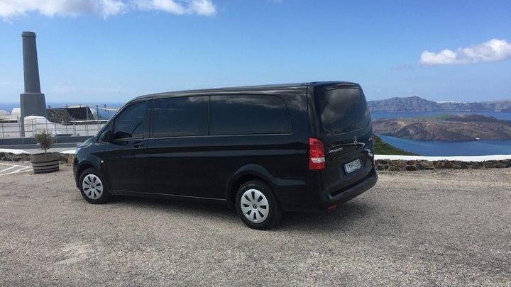 Santorini Private Transportation to All Destinations for up to Eight