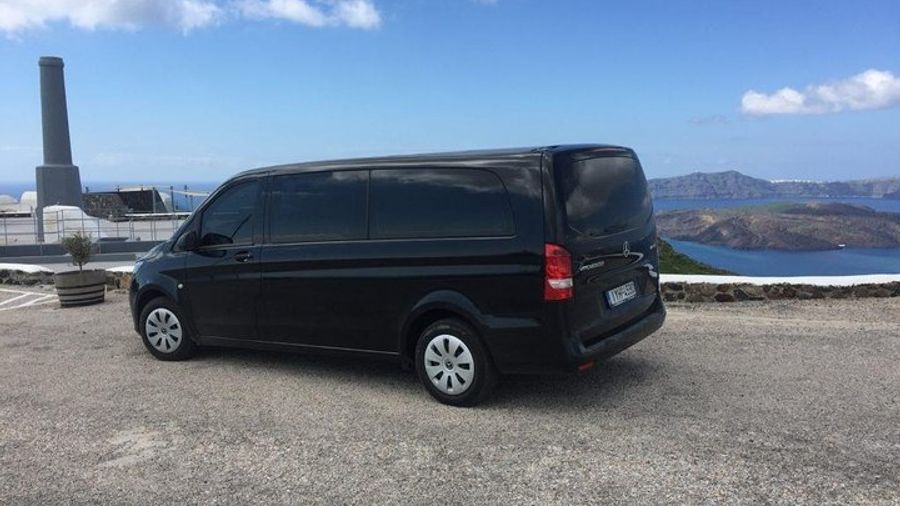 Santorini Private Transportation to All Destinations for up to Eight