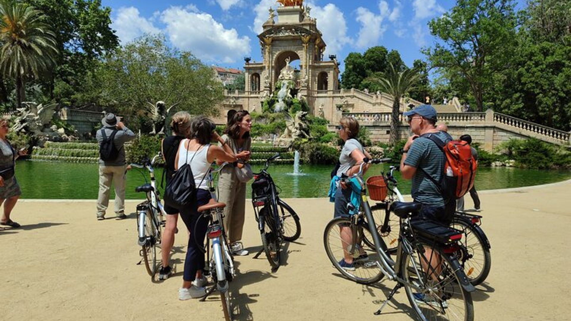 Barcelona Highlights Small-Group Bike Tour with Tapas Tasting