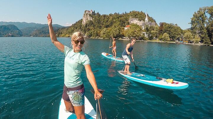 Lake Bled Award-Winning Stand-Up Paddle Tour around the Island