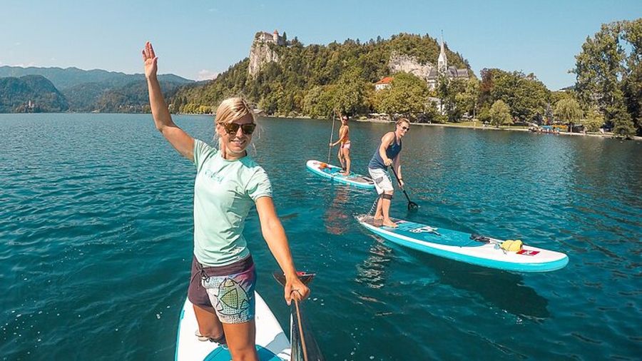 Lake Bled Award-Winning Stand-Up Paddle Tour around the Island
