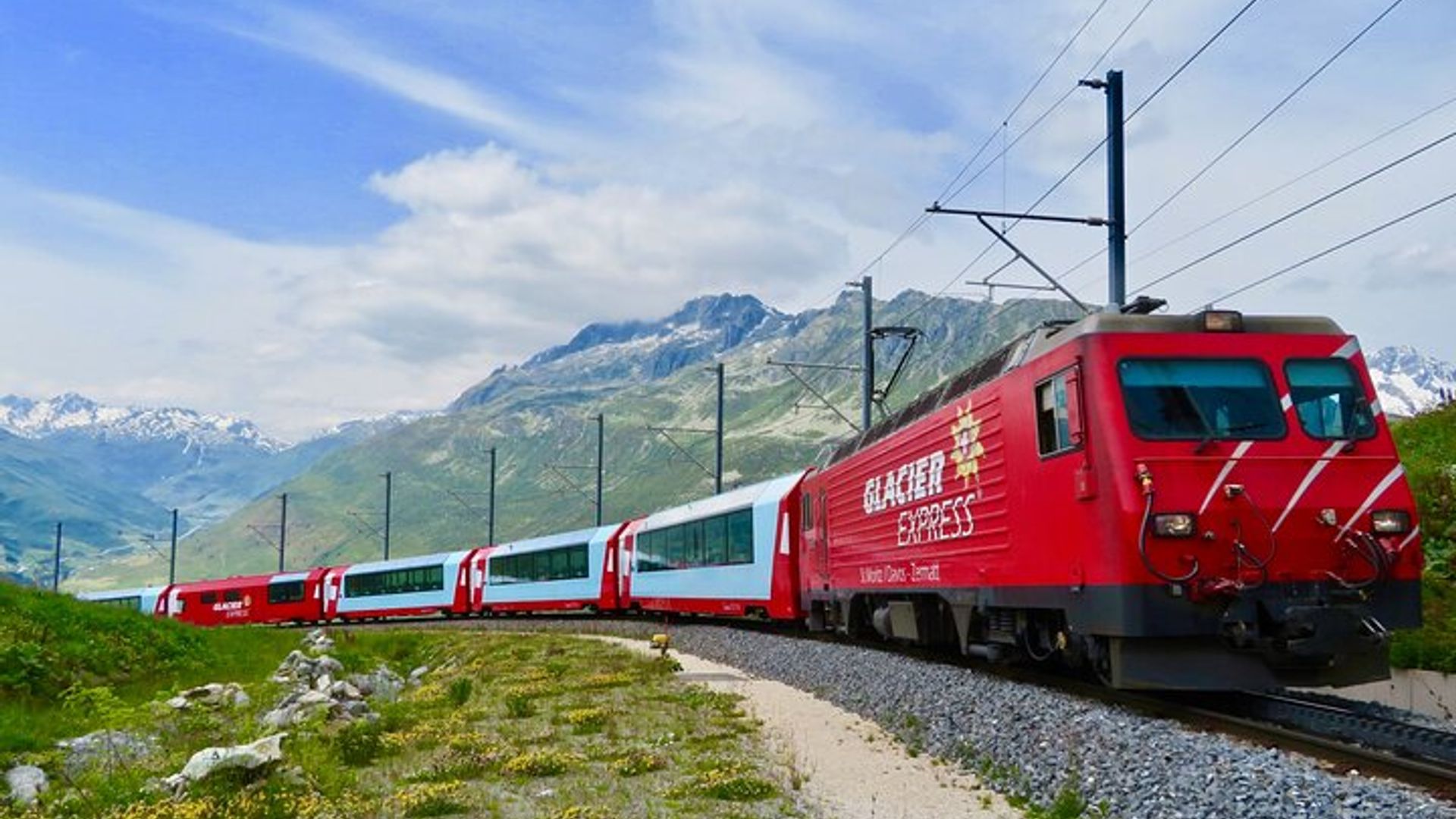 Glacier Express Panoramic Train Round Trip from Bern