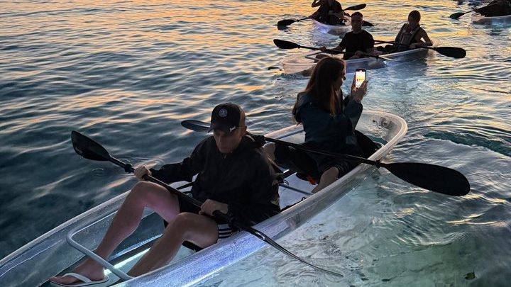 Pula Transparent Kayak Sunset to Dusk Glow Experience