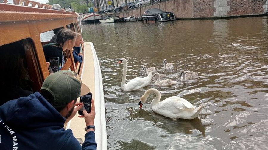 Amsterdam Morning Canal Cruise with Local Guide + Hot Drinks