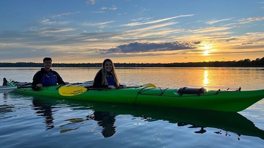Sunset Sea Kayak Tour on Casco Bay