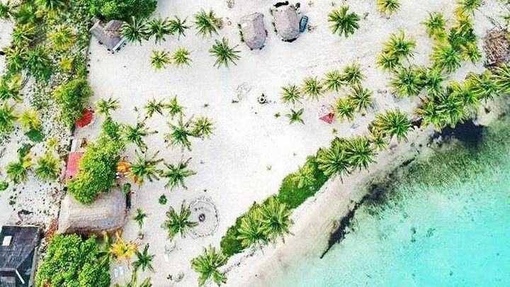 Private beach, all inclusive.