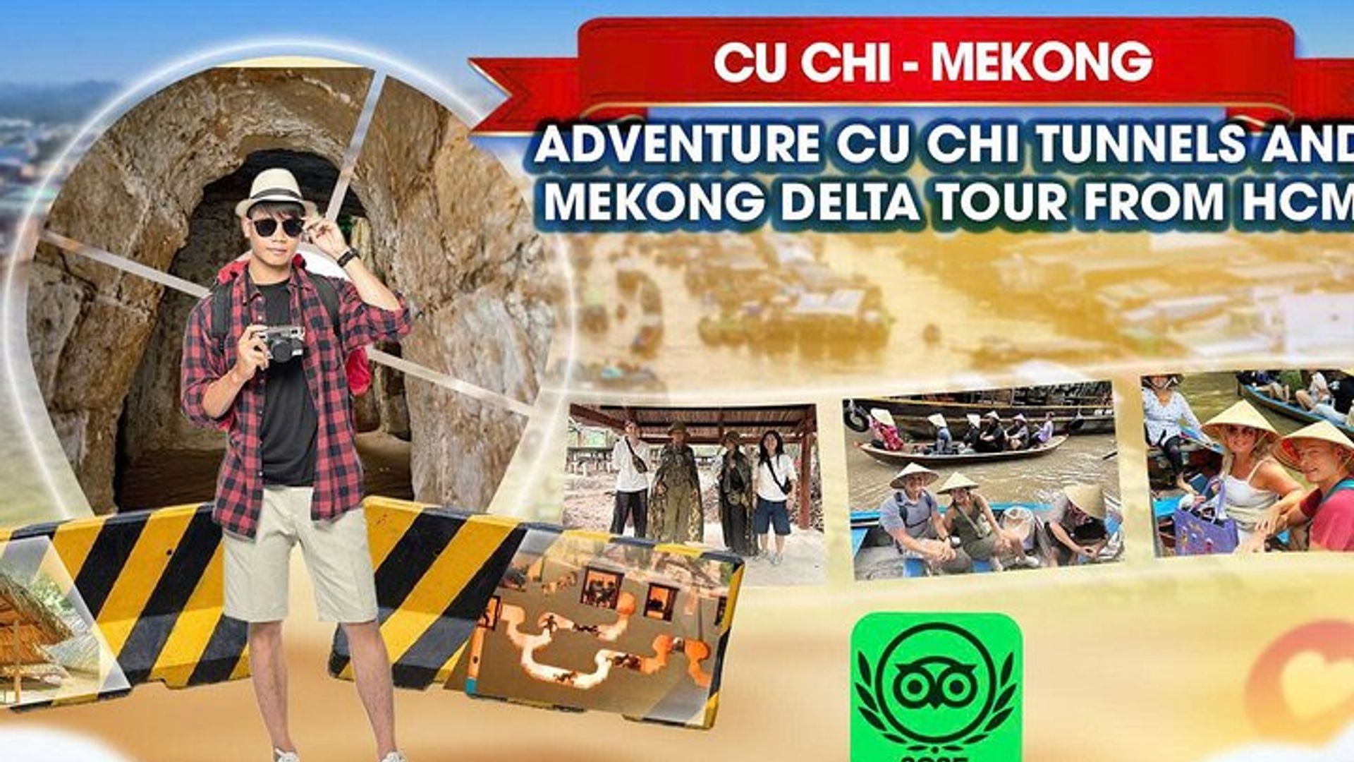 Abenteuer-Tour zu den Tunneln von Cu Chi und dem Mekongdelta ab HCM