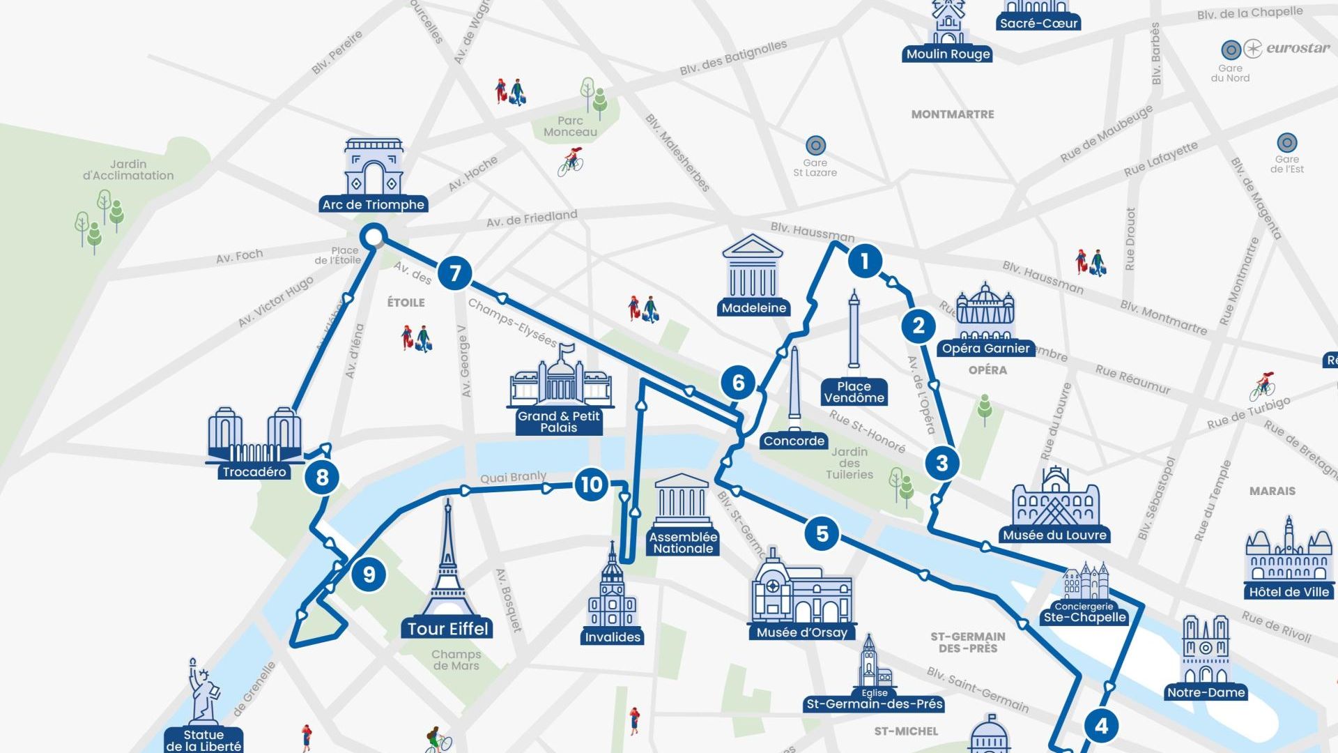 Guided visit of the Louvre museum and Toot Bus Pass 1 day
