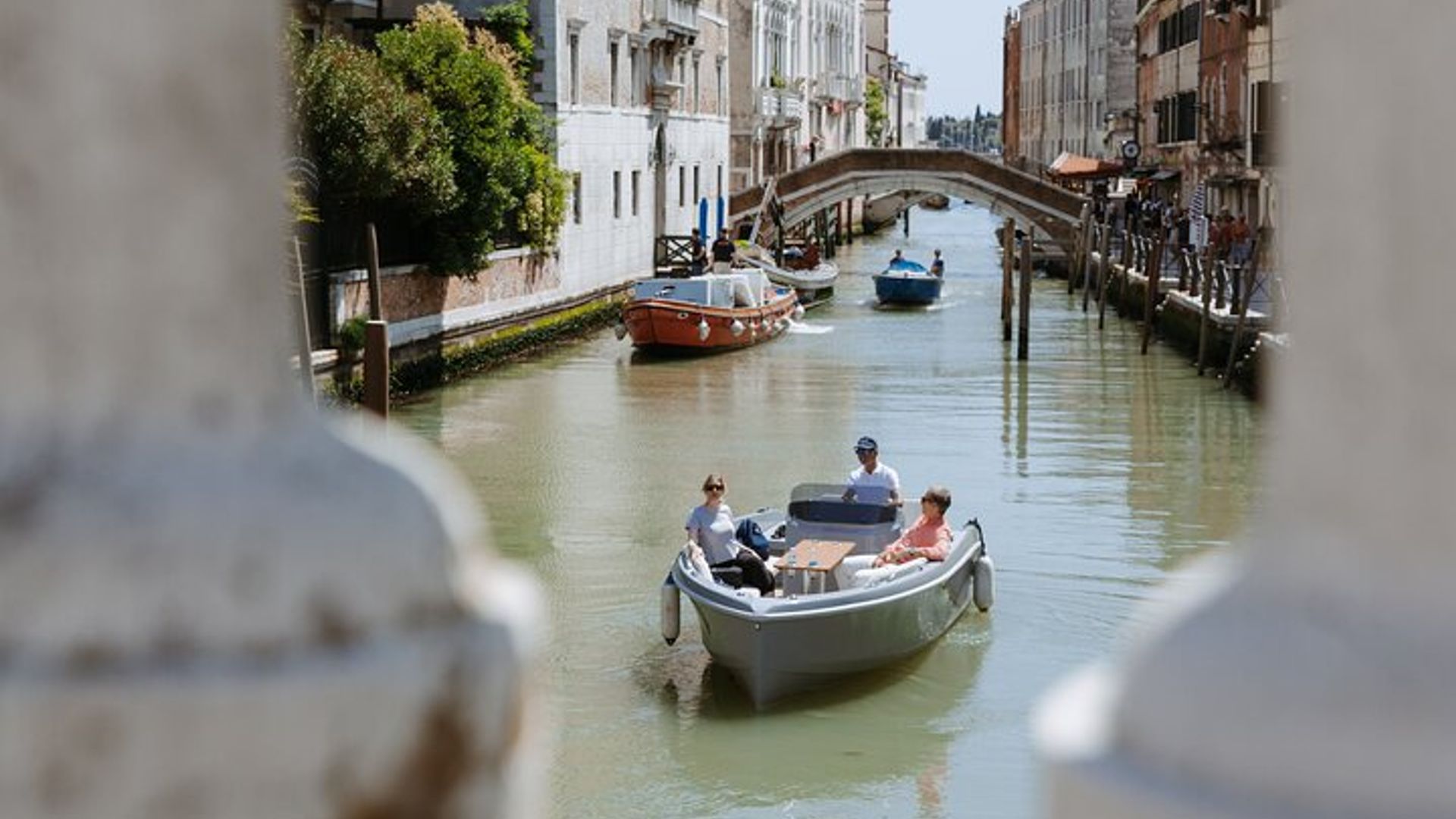 Venice Canal Tour: Explore on an Electric Boat