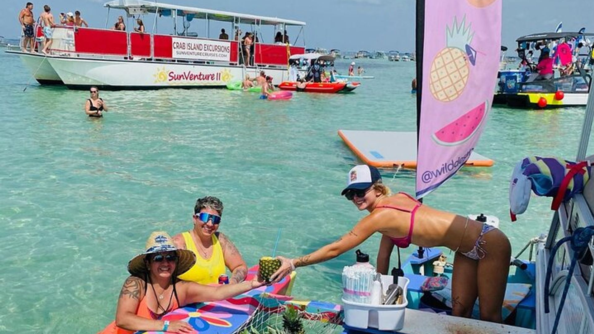 Destin Harbor: Crab Island Sandbank Group Cruise