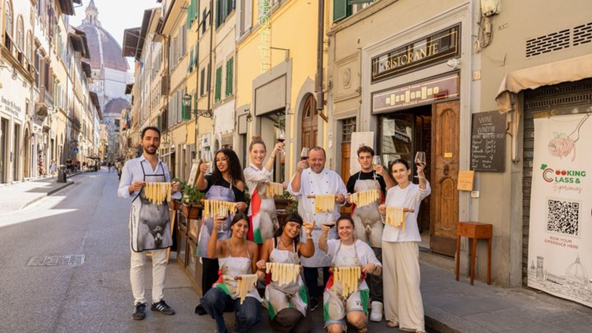 Florence Pasta & Tiramisu Cooking Class with Unlimited Wine