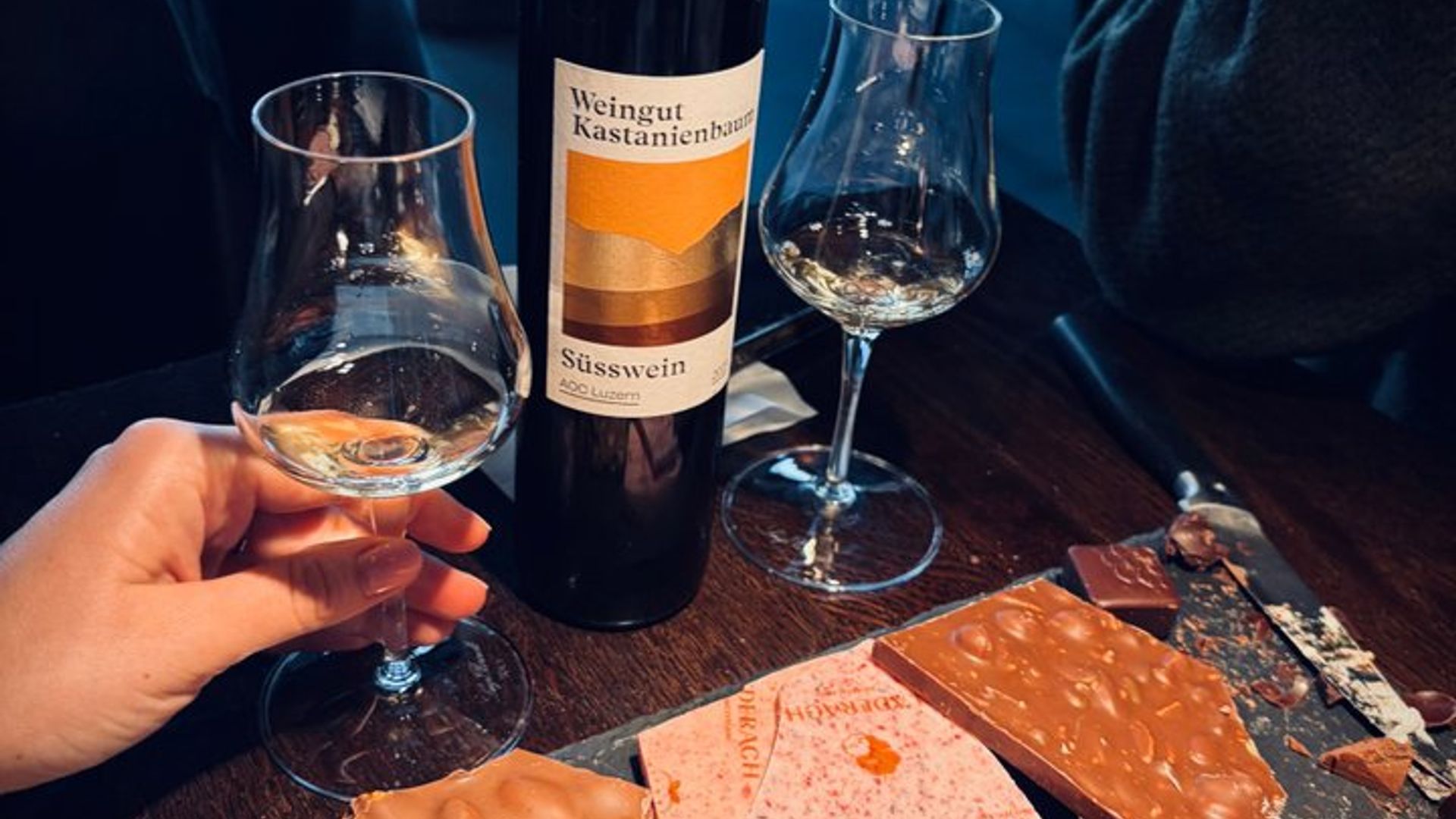 Cata de vinos de fin de semana en el lago de Lucerna