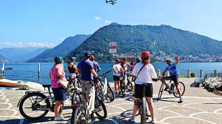 Lake Como and Swiss Vineyards Small-Group Half-Day E-Bike Tour
