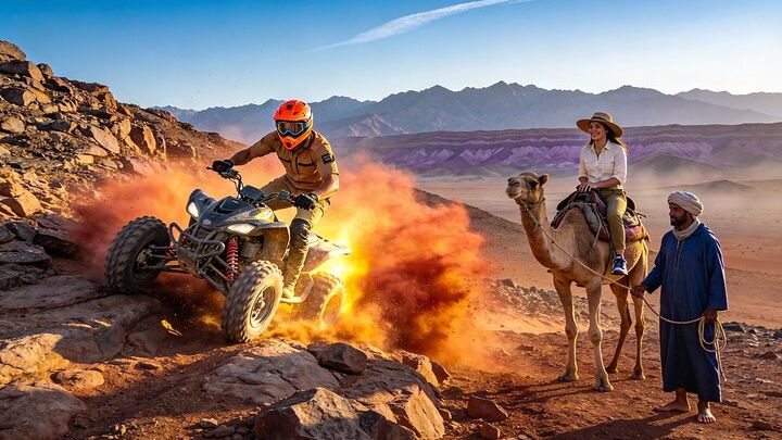 Agafay Desert Experience: ATV + Camel + Sunset Dinner Show
