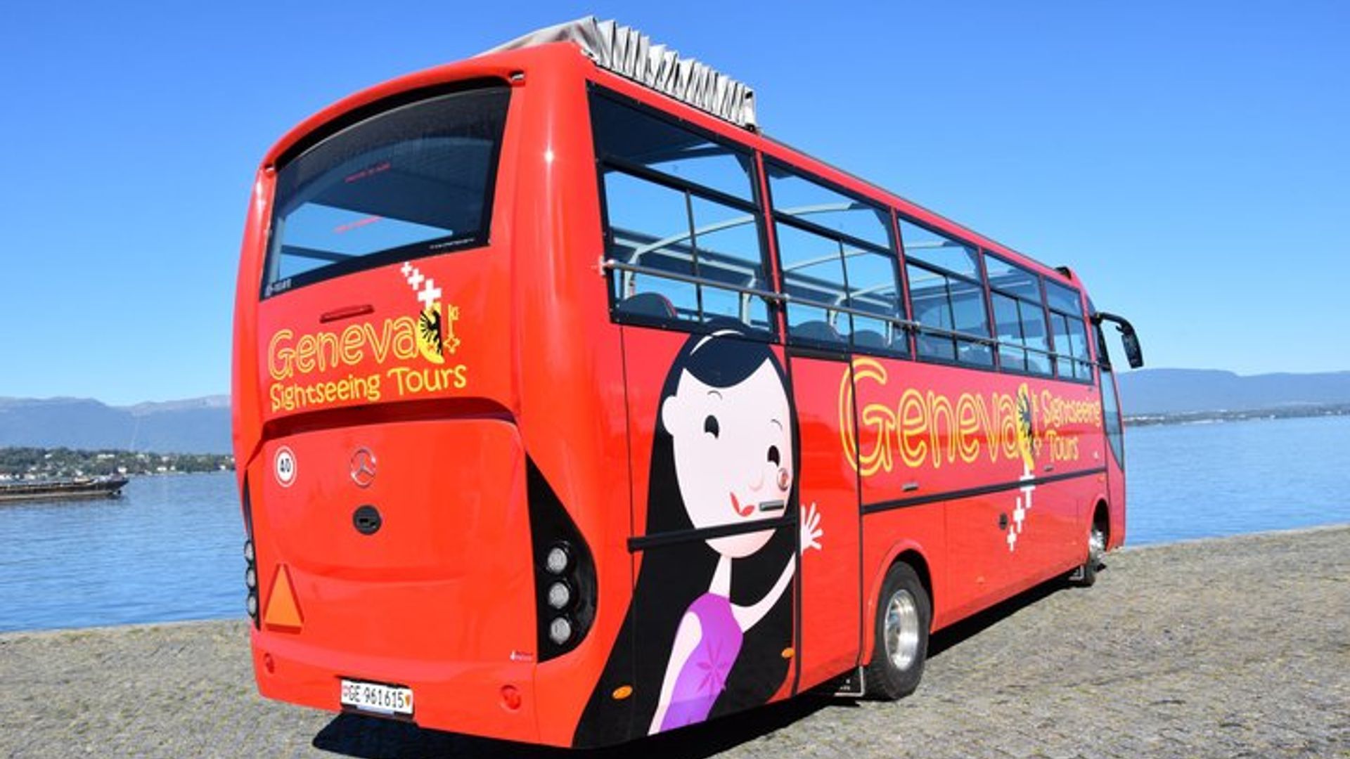 Genf Hop On Hop Off Sightseeing Tour mit offenem Bus und Minizug
