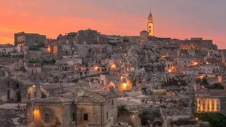 Matera by Night. Entrance fees included Cave House and Rock Church.