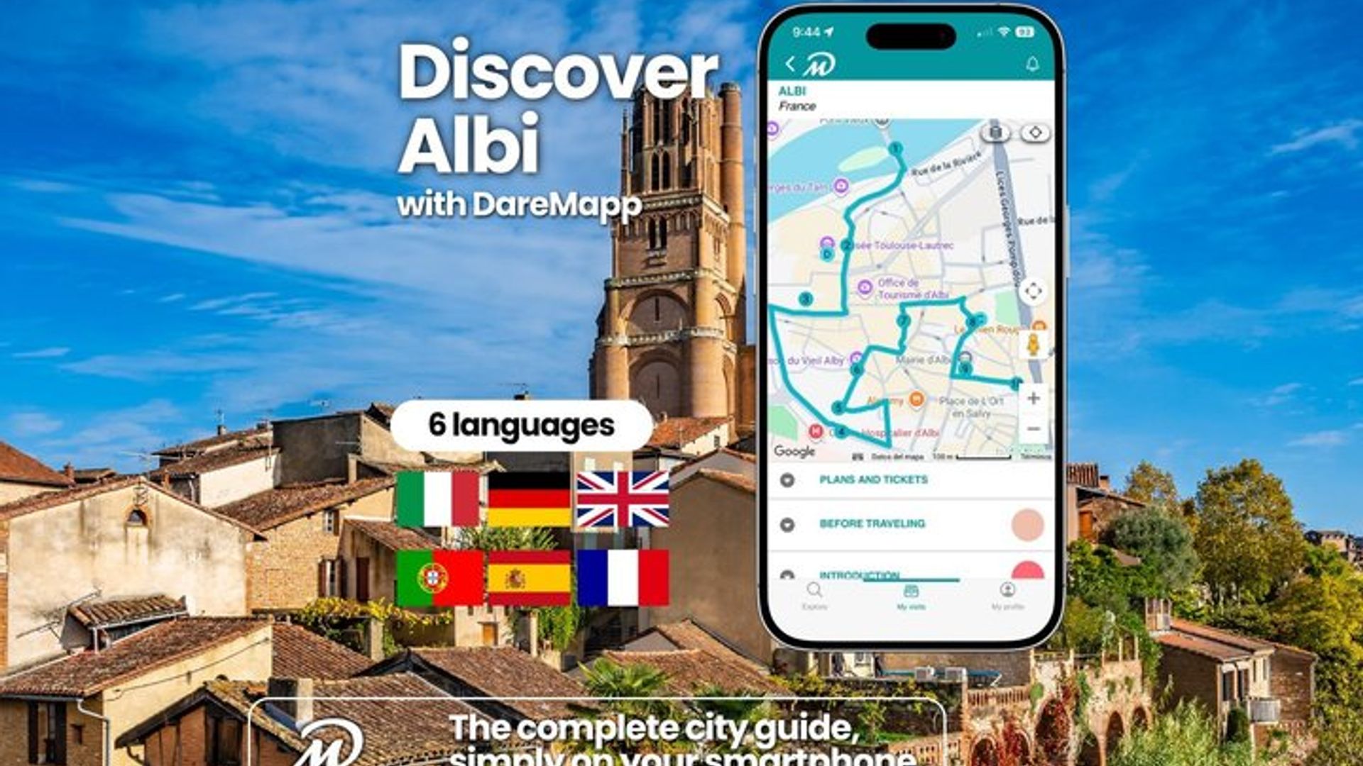 TOP Albi : Visite guidée privée avec votre mobile