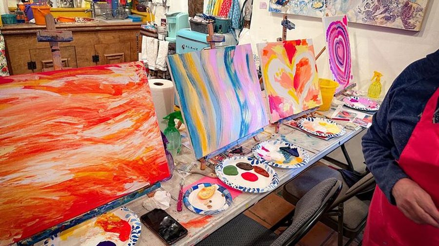 Magic on Canvas Painting Class at Artful Soul Santa Fe