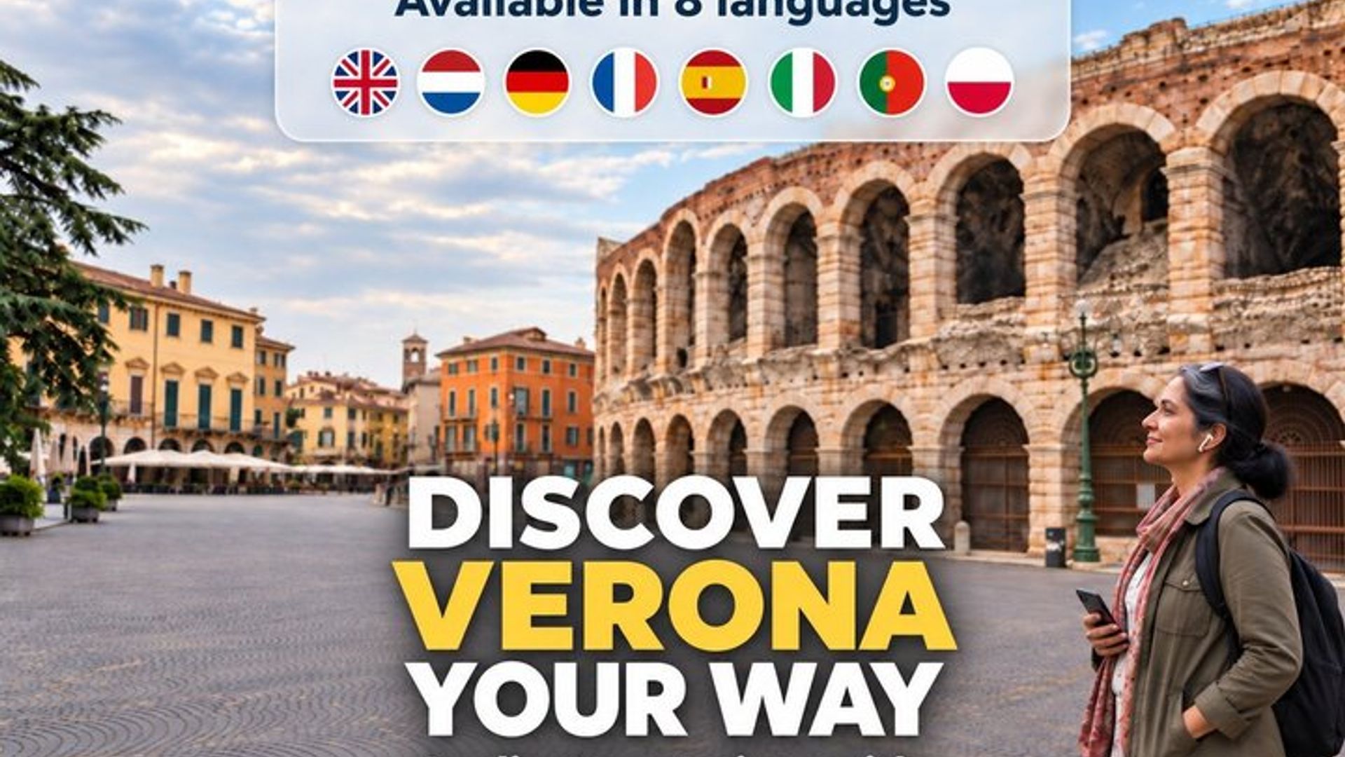 Verona: City Walk with Audio Guide in 7 Languages on your Phone