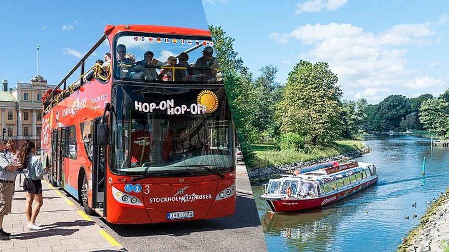 Stockholm 24, 72-hour Hop-On Hop-Off Bus and Boat