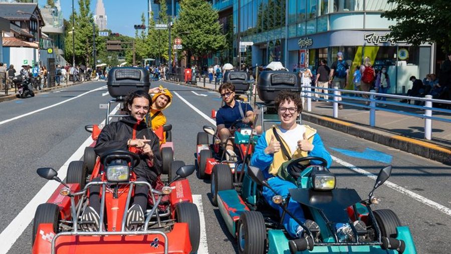 Tokyo Go-Cart Tour of Shinjuku Neighborhood in Costume