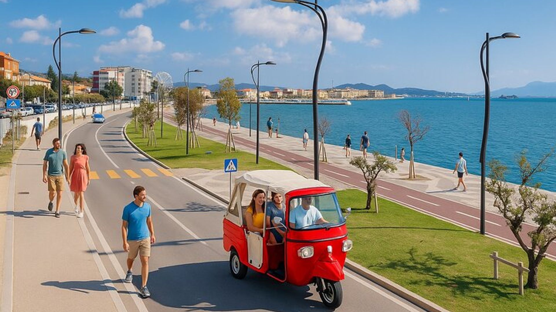 Olbia: Tour Privato Romantico in Tuk-Tuk