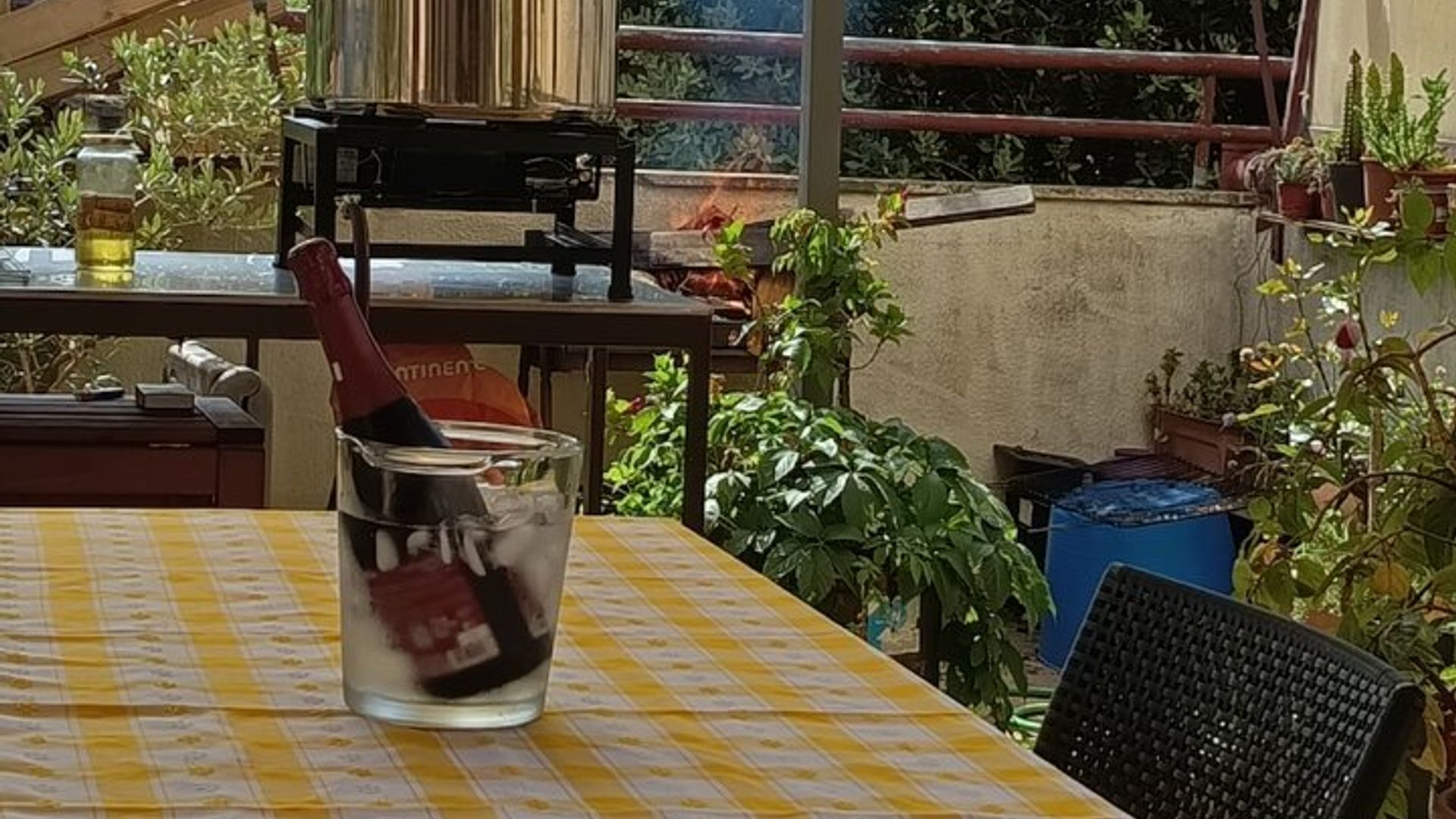Cours de cuisine portugaise avec Jorge et Isabel en terrasse