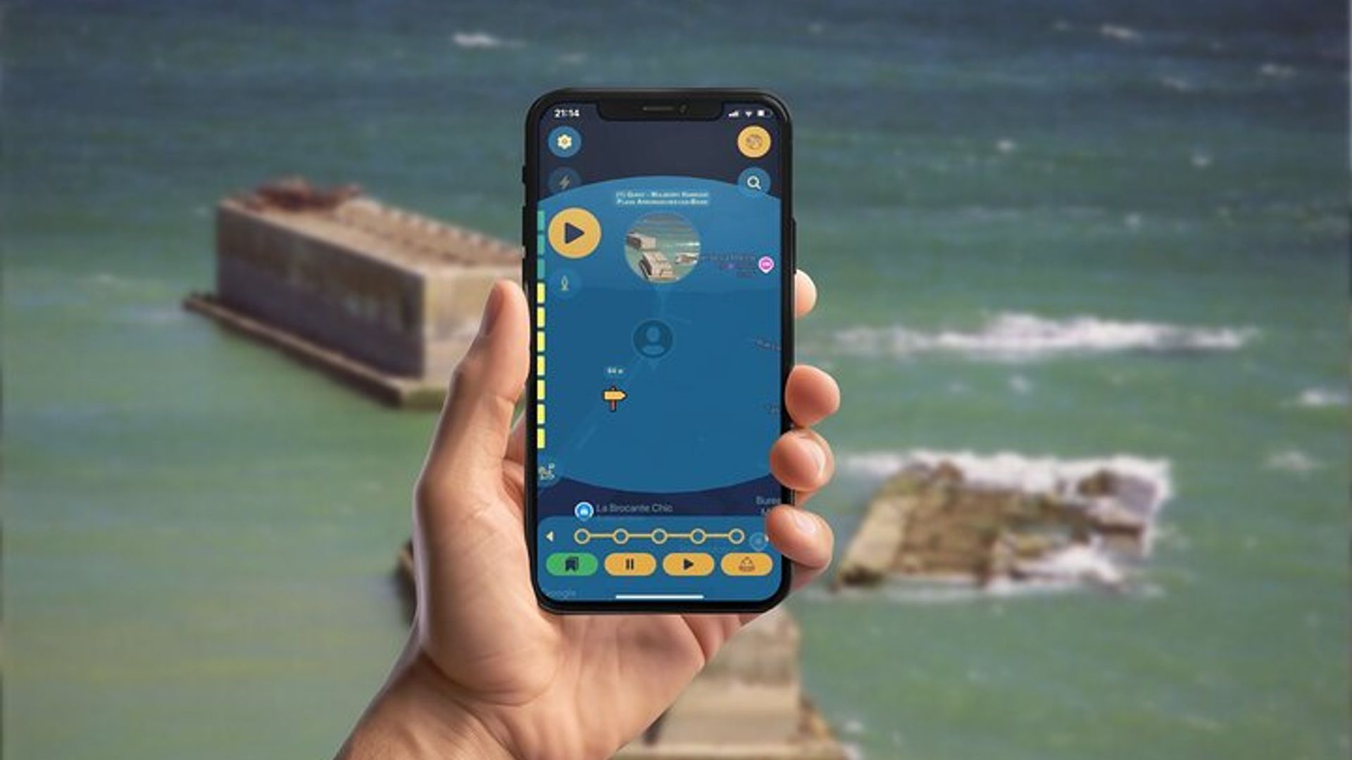 L'application GPS de débarquement allié Tour à pied Jeu mobile